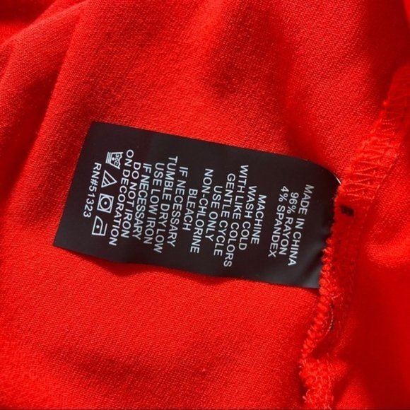 4/$25 Vince Camuto Red High-low Beaded Trim Sleeveless Top Tank Size Small - Picture 9 of 9